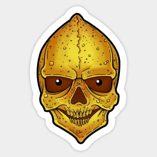 Lemon skull Sticker